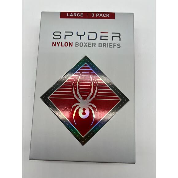 Spyder Nylon Boxer Briefs Black Men's 3 Pack Size L NEW - Picture 8 of 12